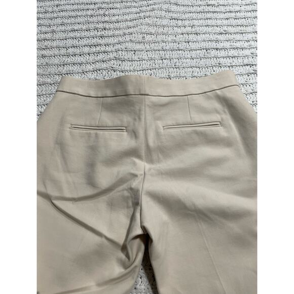 Ann Taylor Devin Tailored Ankle Dress Pants Womens Size 2 Petite 2P Tan Stretch - Picture 6 of 10